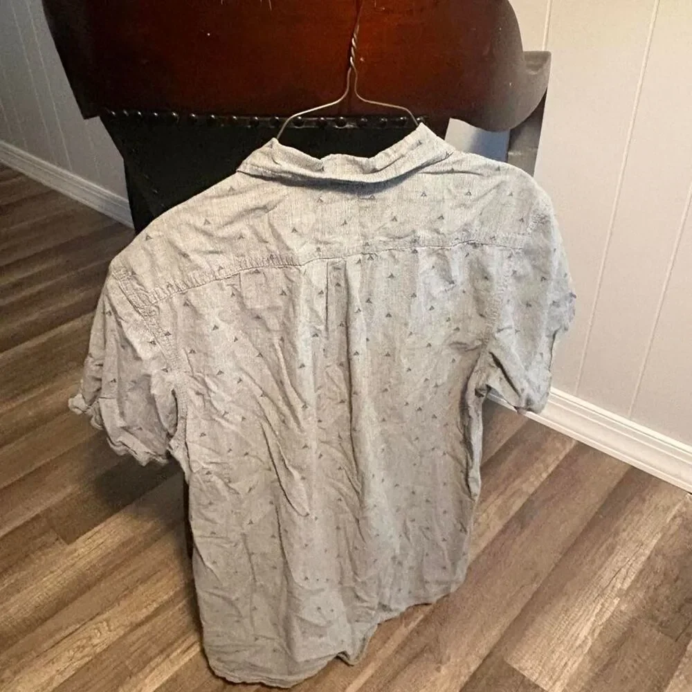 The-north-face Men's Grey and Blue Shirt